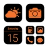 Logo of Orange Black Theme android Application 